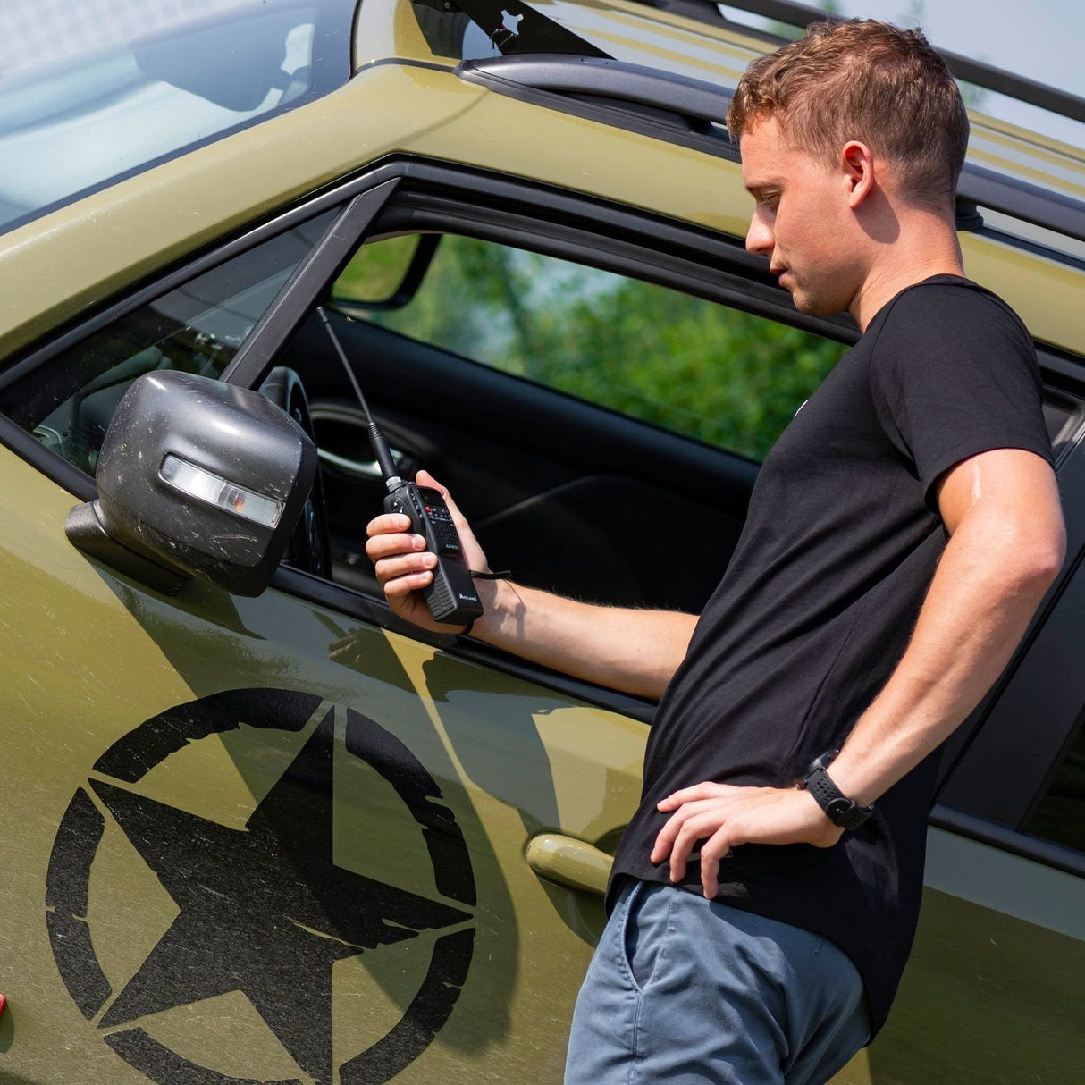 Midland C1267 Two-Way Radios 40 Canales 26.565 - 27.99125 Mhz Negro