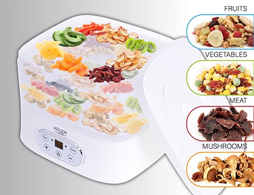 EAN 5903887805582 - Adler AD 6658 deshidratador de alimentos Blanco 230 W imagen 14