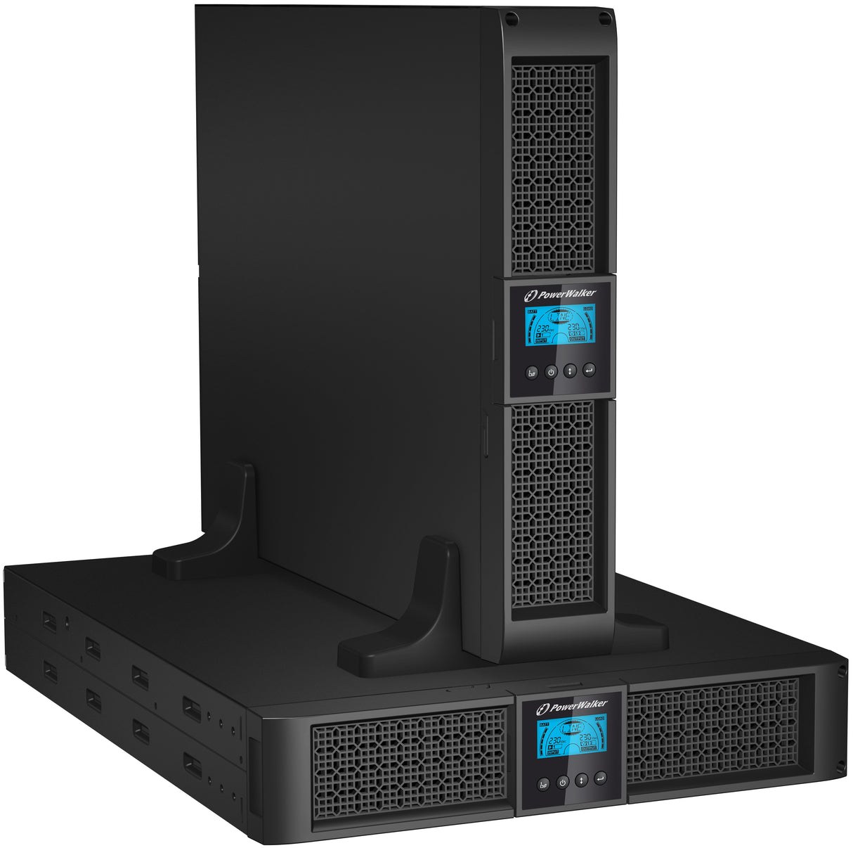 EAN 4260074974423 - PowerWalker VFI 3000RT LCD sistema de alimentación ininterrumpida (UPS) Doble conversión (en línea) 3 kVA imagen 1