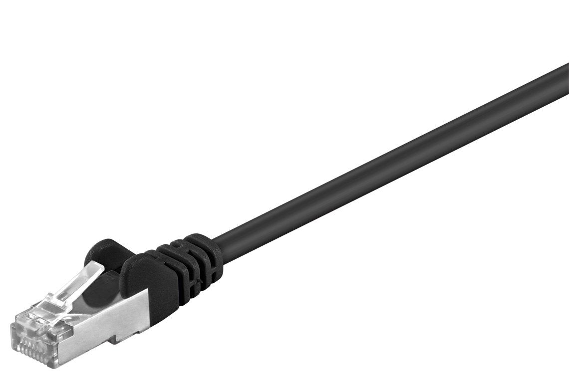 Cable De Red Cat5e 0 5m Negro Sf Utp 2xrj45 Pvc Cca
