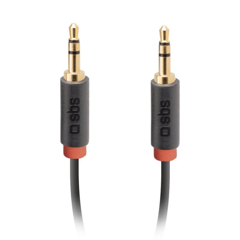 Sbs Klinkencable 3,5mm Mecker > 3,5mm Mecker 1,5m Negro