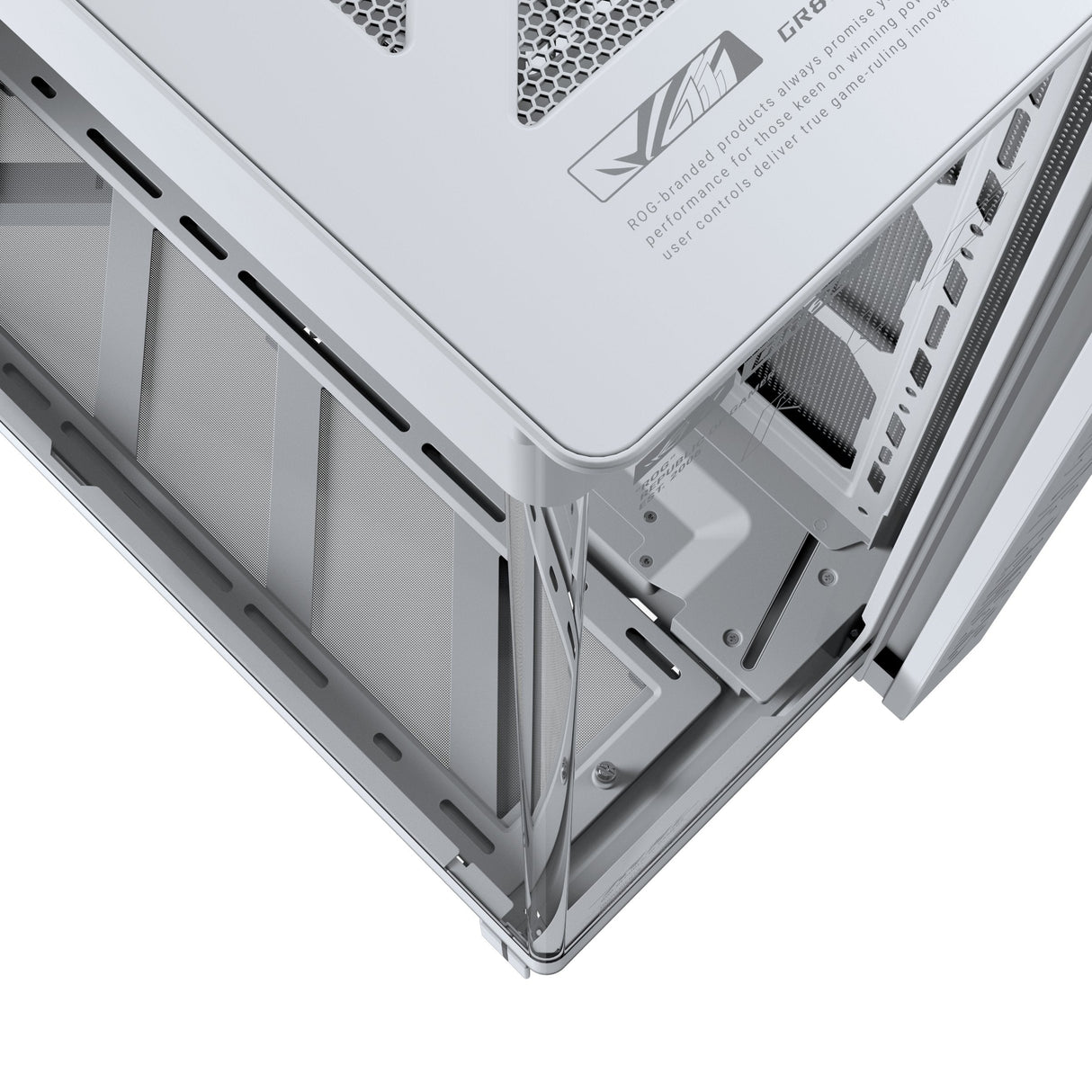 Asus Rog Cronox Gr801 Curve Tg Argb White Midi Tower Blanco