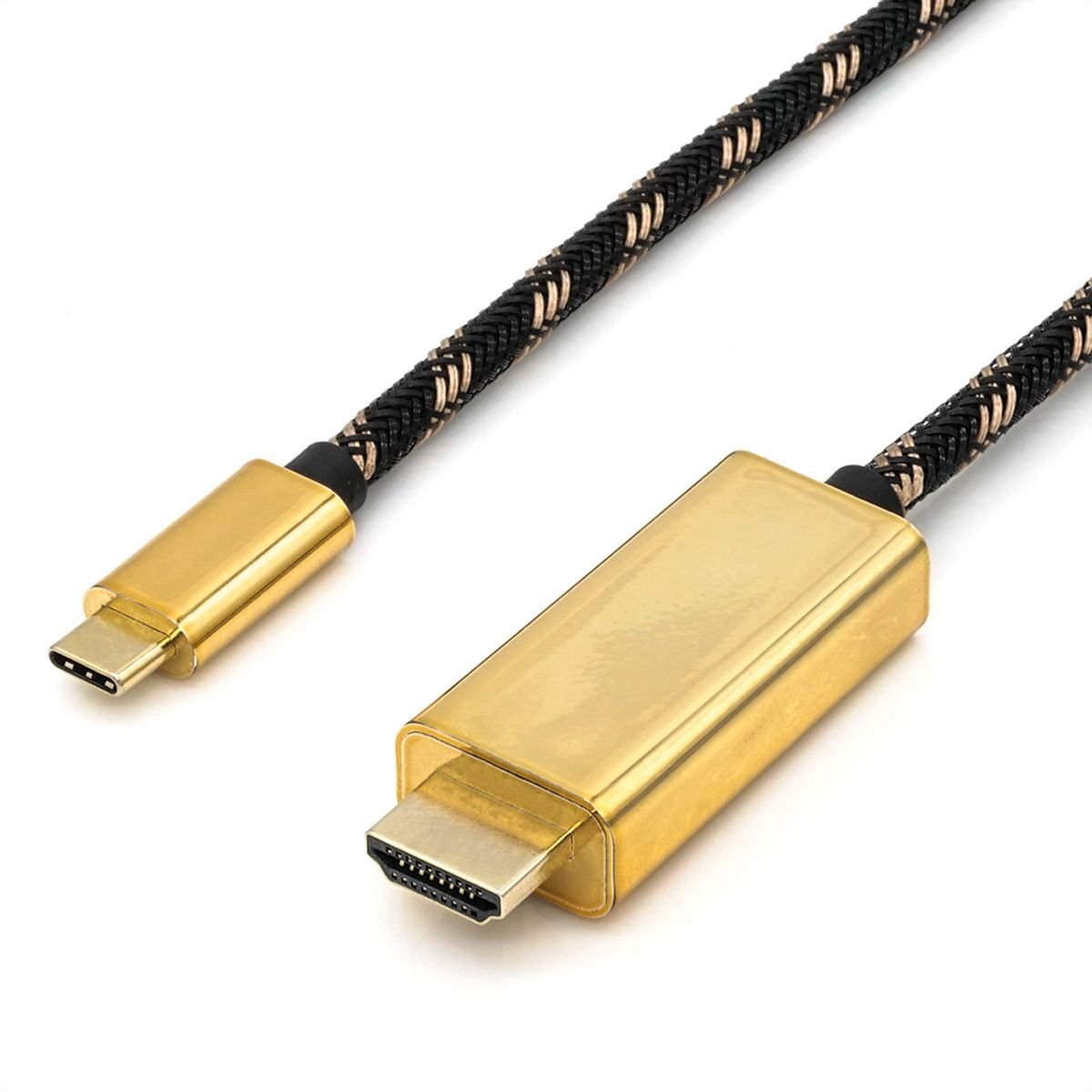 Roline Dorado Usb Tipo C - Hdmi Cable Adaptador, M M, 1 M