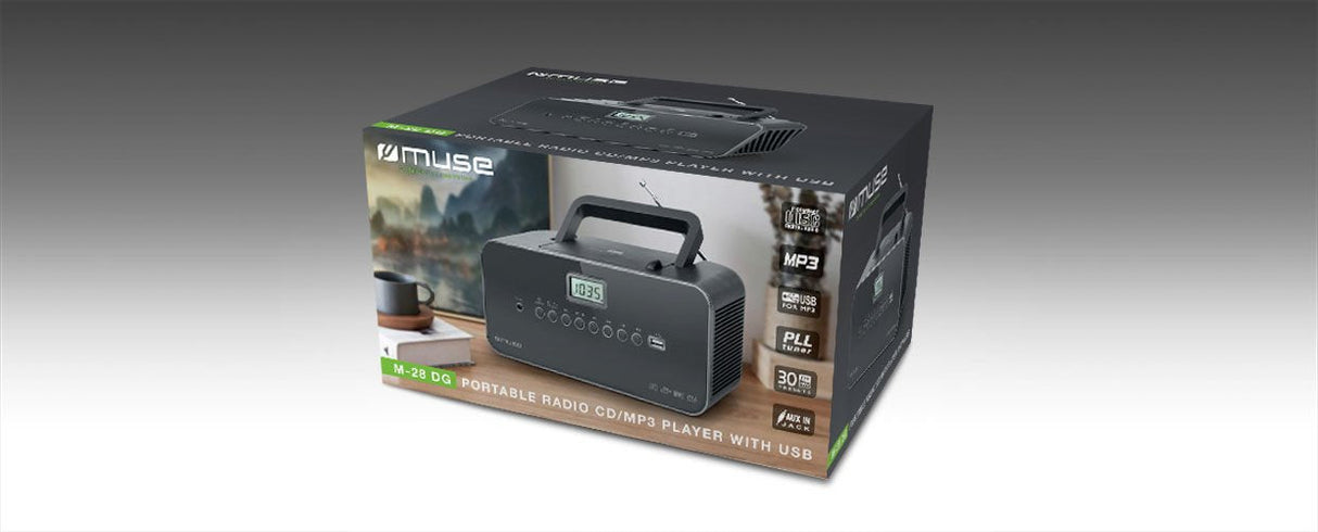 EAN 3700460206314 - Muse M-28 DG reproductor de CD Negro Reproductor de CD portátil imagen 3