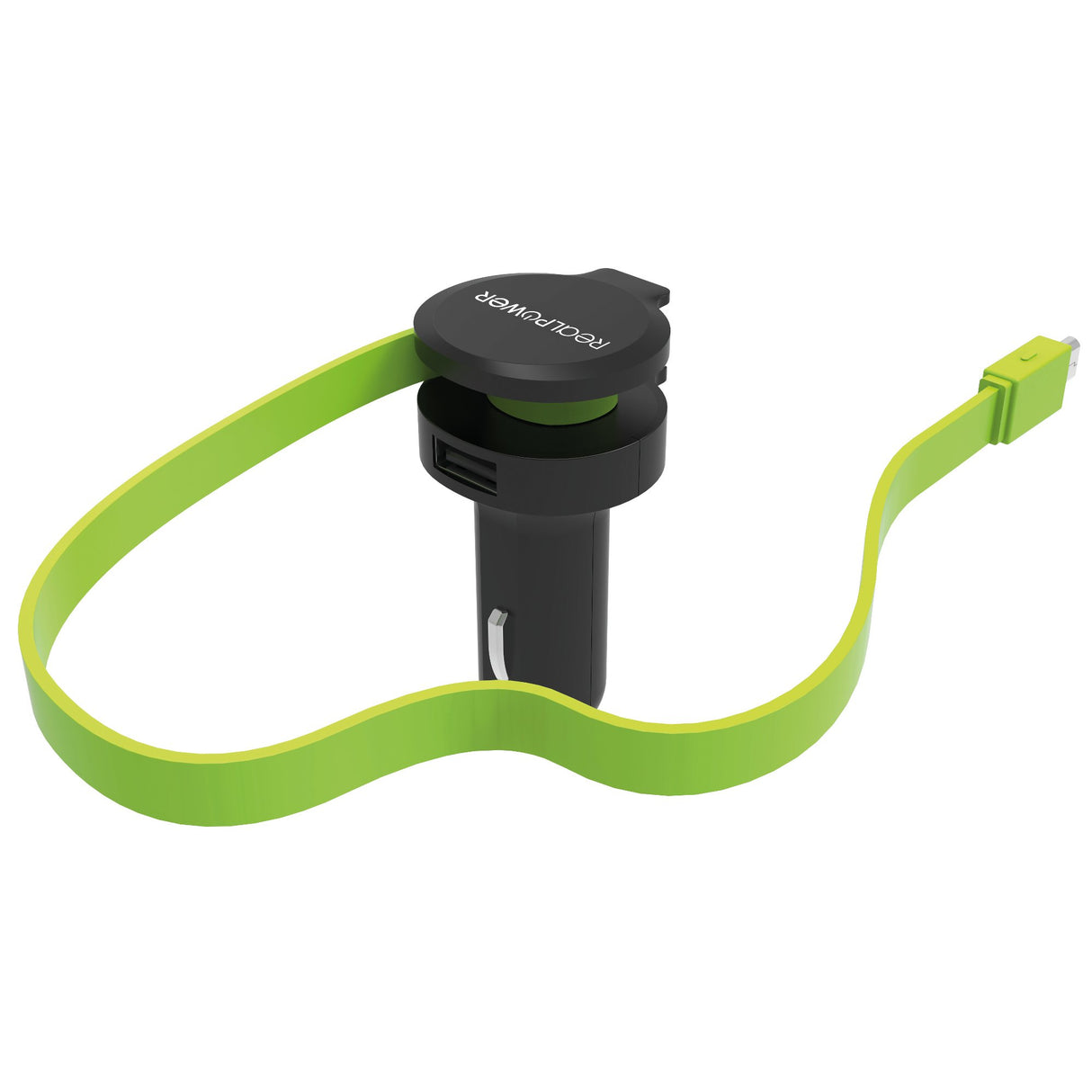 EAN 4040895005205 - RealPower 257635 cargador de dispositivo móvil Universal Negro, Verde Encendedor de cigarrillos Auto imagen 2