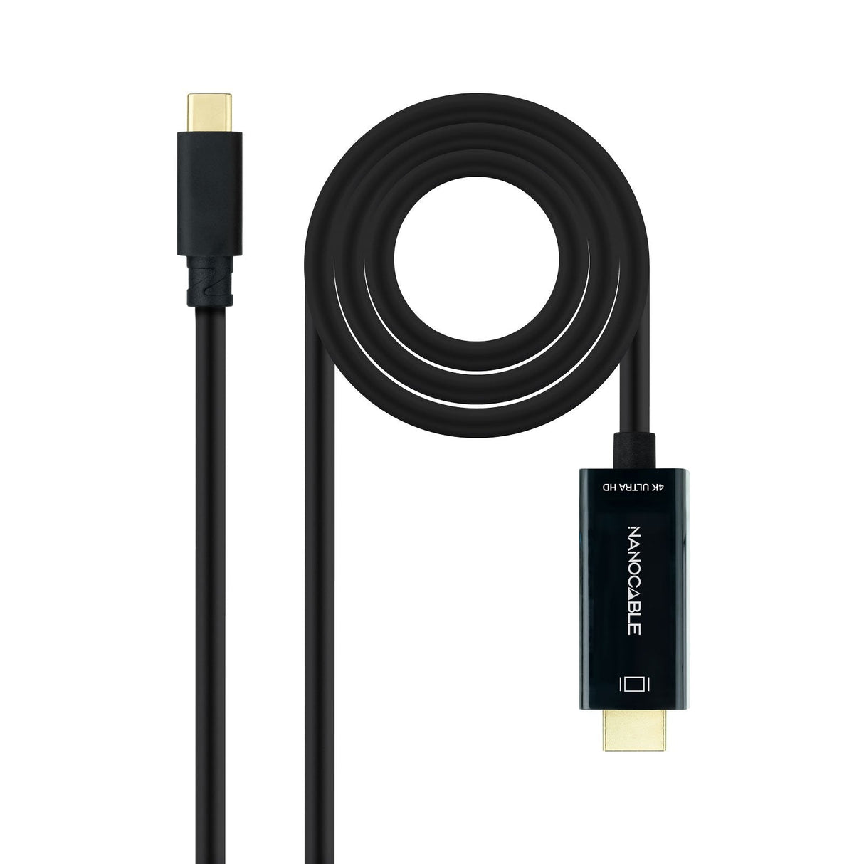 Cable Conversor Nanocable 10.15.5105 Usb Tipo-C Macho Hdmi Macho 5m Negro