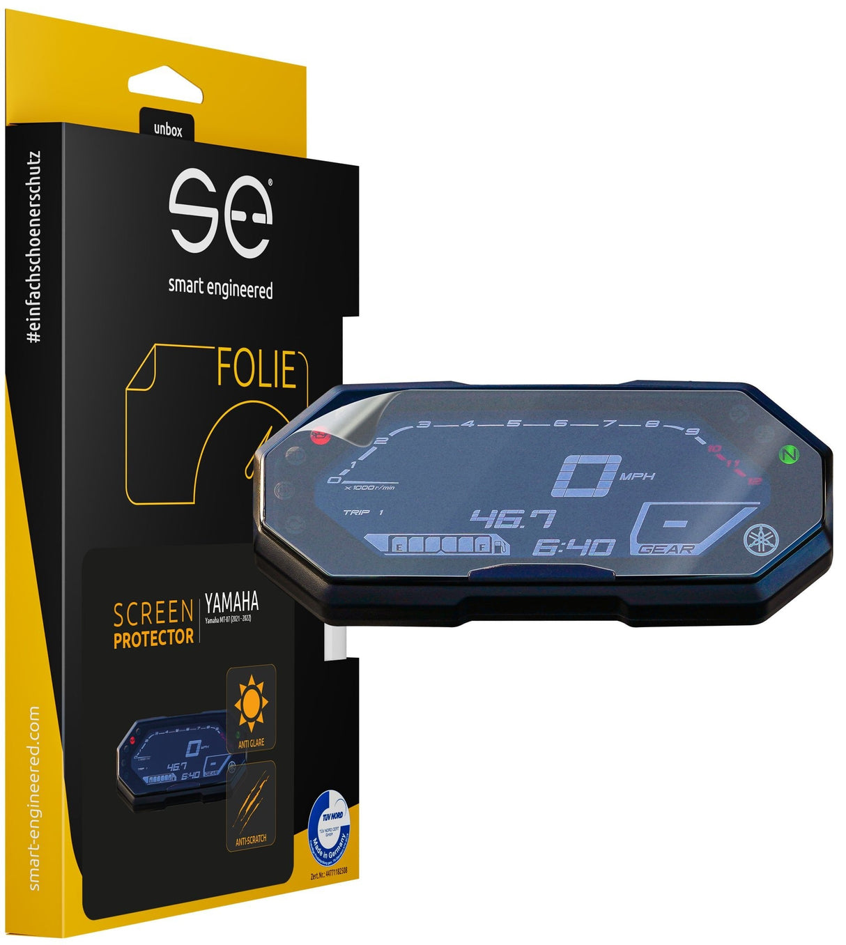 Smart Engineered Se-Dcp-2-0102-0178-1-M Protector De Pantalla Yamaha Mt-07 (2021 - 2022)