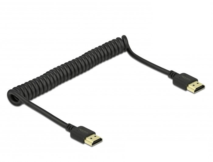 Delock Cable En Espiral Hdmi 4k 60 Hz De 40 <-> 150 Cm
