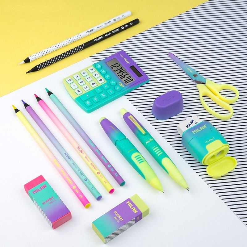 EAN 8411574086369 - Milan 071522206 lápiz de color Negro, Verde, Lila, Rosa, Blanco, Amarillo 6 pieza(s) imagen 5