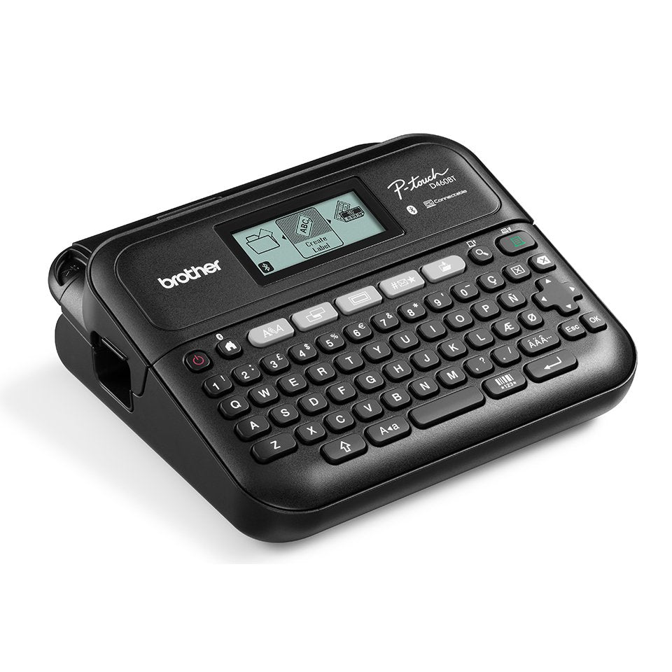 Brother Etiqueteuse Escritoriotique Professionnelle Bluetooth 18mm Con Mallette De Transporte Adaptador Secteur Un Cinta Tze 4m Câble