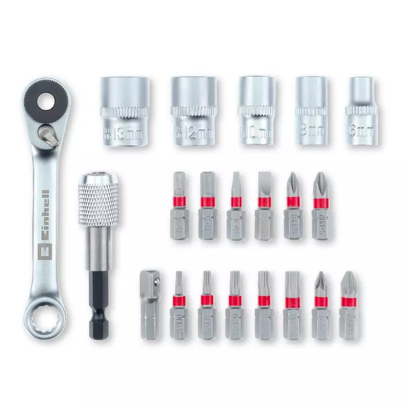 Einhell Meckschlüssel-Bit-Einsatz-Set 1 4 In 6.3 Mm 21teilig 118683