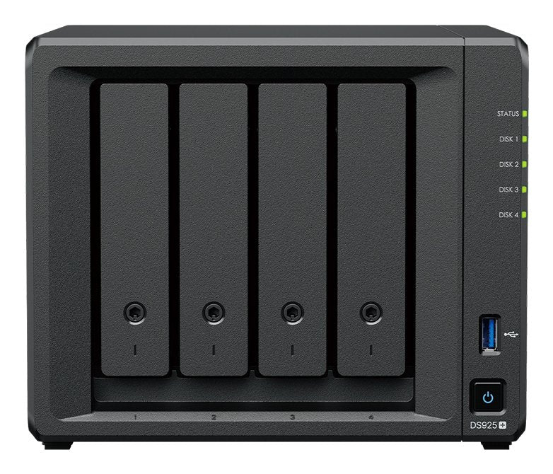 EAN 4711174726004 - Synology DiskStation DS925+ servidor de almacenamiento NAS Ryzen Embedded V1500B 4 GB DDR4 0 TB Negro imagen 2