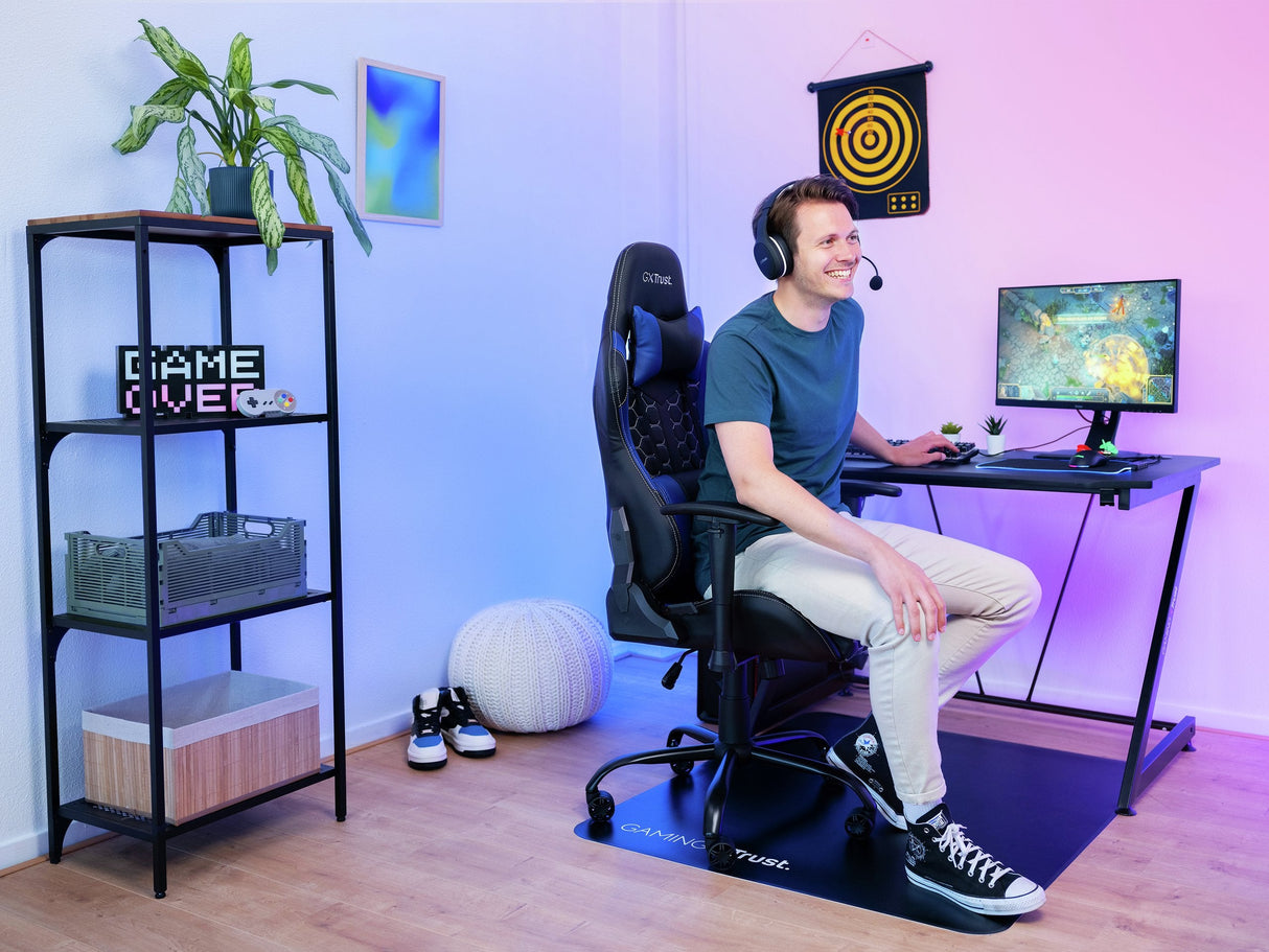 Silla Trust Gxt 708b Resto Universal Gaming Black, Blue