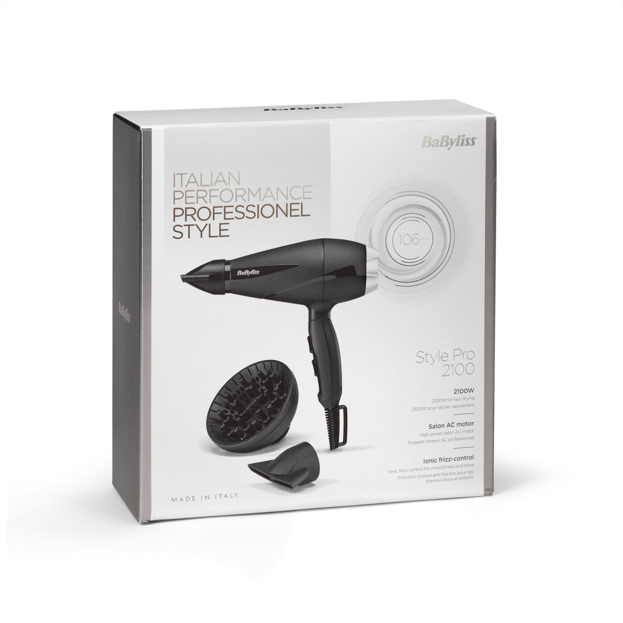 Secador De Pelo Babyliss 6710de 2100 W Black