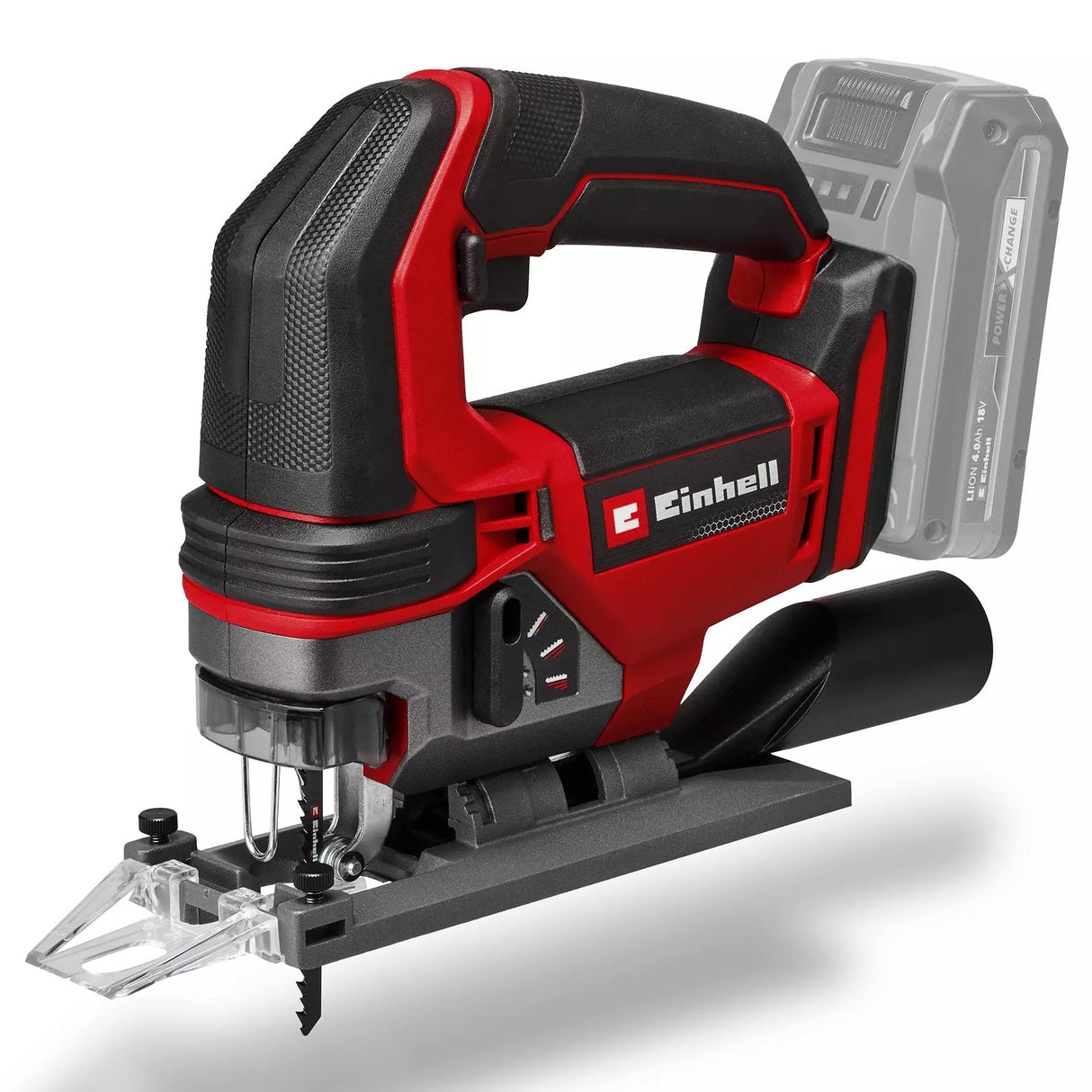 Einhell Power X-Change Akku-Stichsäge Te-Js 18/100 Li - Solo, 18volt (Rojo/Negro, Ohne Akku Und Ladegerät) 4321270