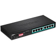 EAN 0710931161328 - Trendnet TPE-LG80 switch No administrado Gigabit Ethernet (10/100/1000) Energía sobre Ethernet (PoE) Negr imagen 1