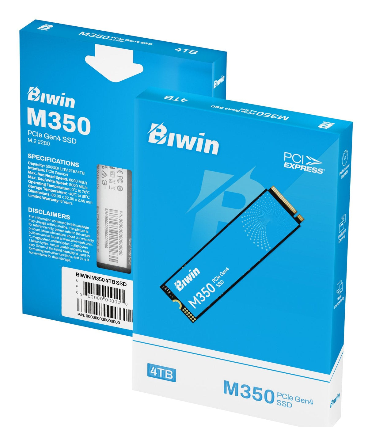Biwin Ssd M350 1tb Pcie Gen4×4 5200 Mb-S