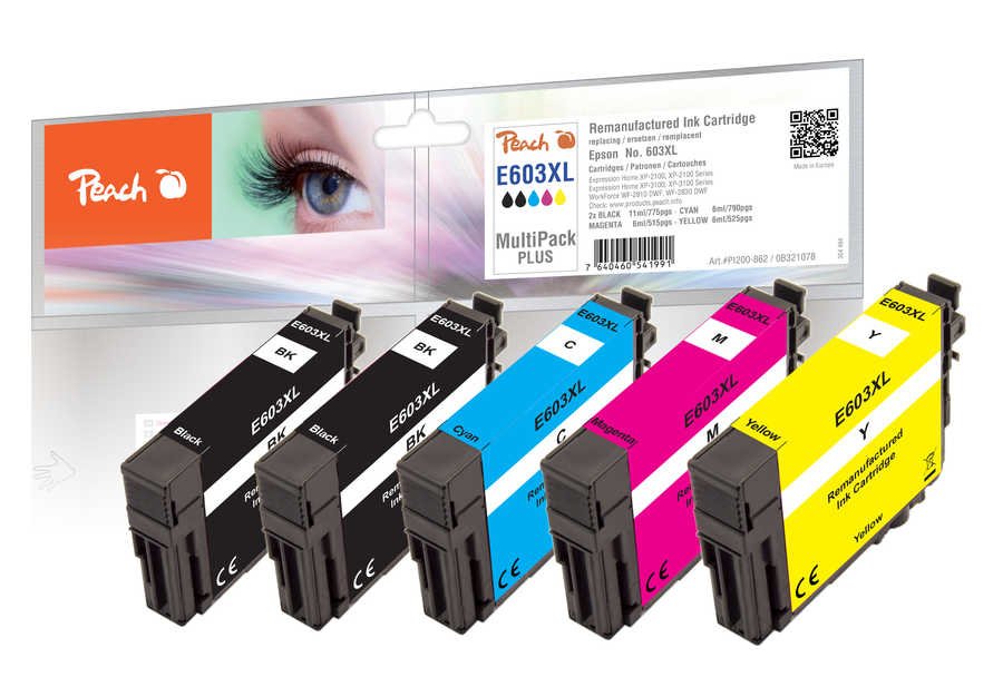 Peach Patrone Epson No. 603xl, Pea, Multi-Pack-Plus, Fw