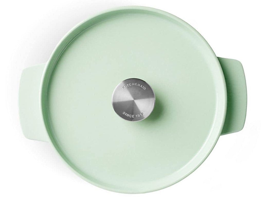 Kitchenaid Bräter Mit Deckel Gusseisen 22cm, Hellgrün