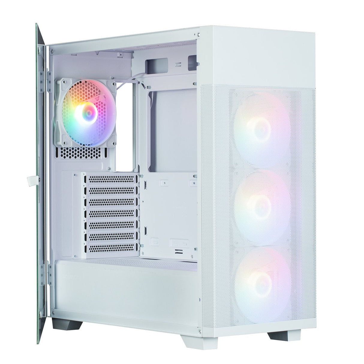 Caja Pc Obudowa S5 Neo White Atx Mid Tower Frgb Fan X4