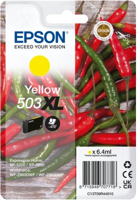 EAN 8715946707723 - Epson 503XL cartucho de tinta 1 pieza(s) Original High (L) Yield Amarillo imagen 1