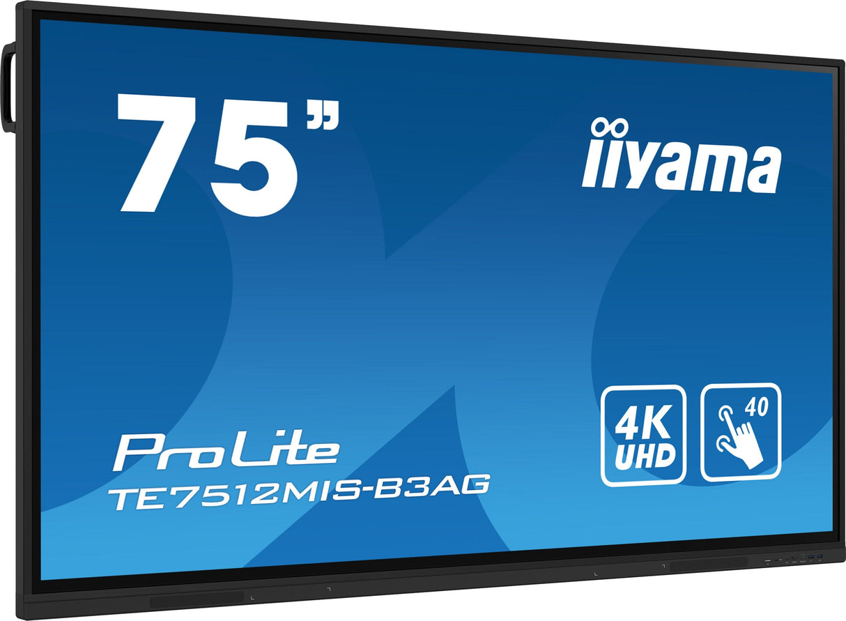 EAN 4948570123704 - iiyama TE7512MIS-B3AG pantalla de señalización Diseño de quiosco 190,5 cm (75") LCD Wifi 400 cd / m² 4K U imagen 2