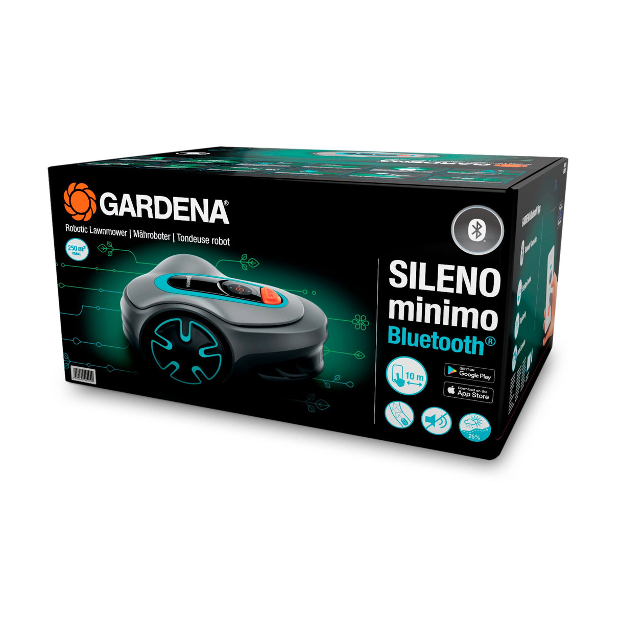 EAN 4078500053105 - Gardena SILENO minimo Robot cortacésped Batería Negro, Azul, Gris imagen 6