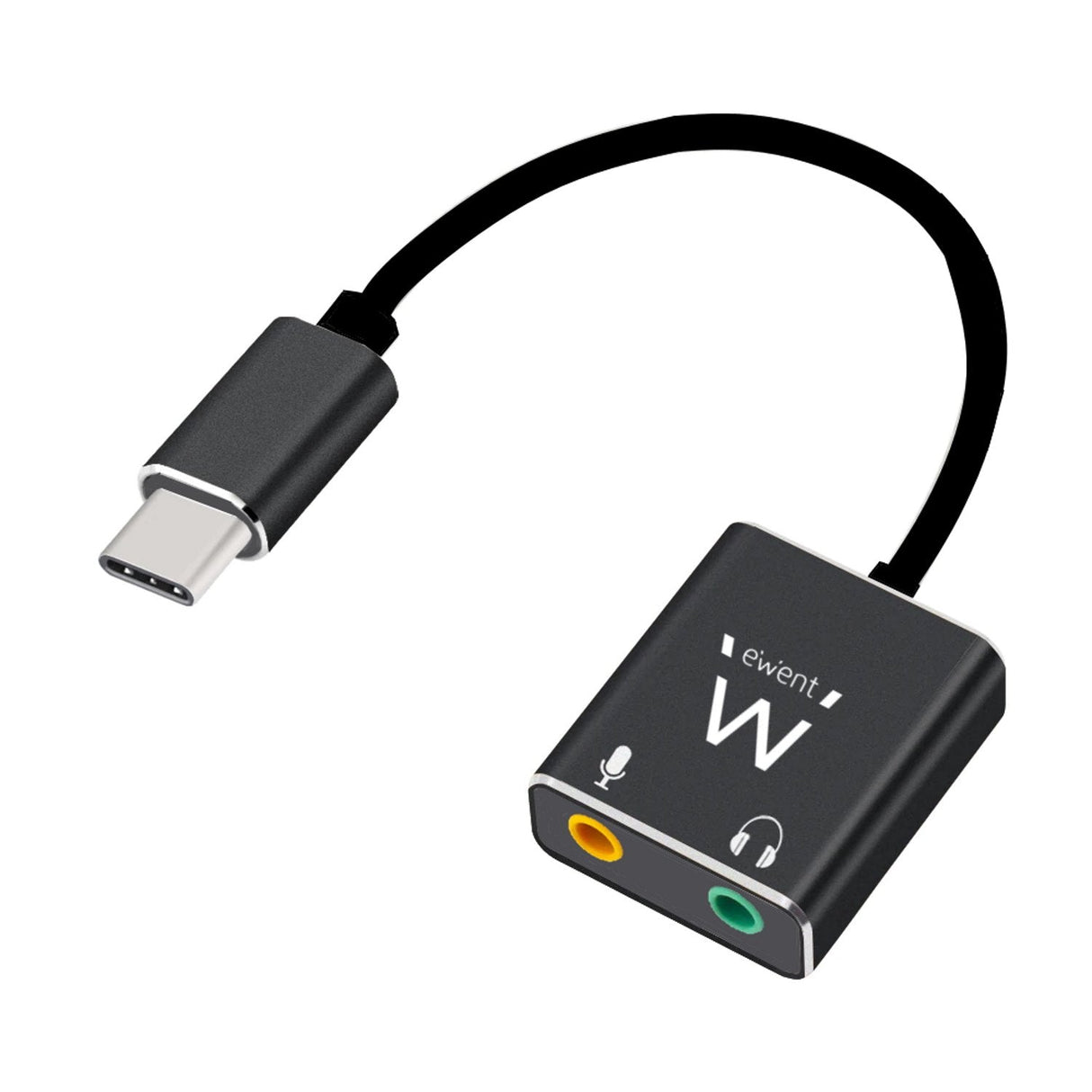 Ewent Ec1645 Tarjeta De Audio Usb Ewent Tarjeta De Sonido Usb Tipo C Con 2 Jack De 3,5 Mm