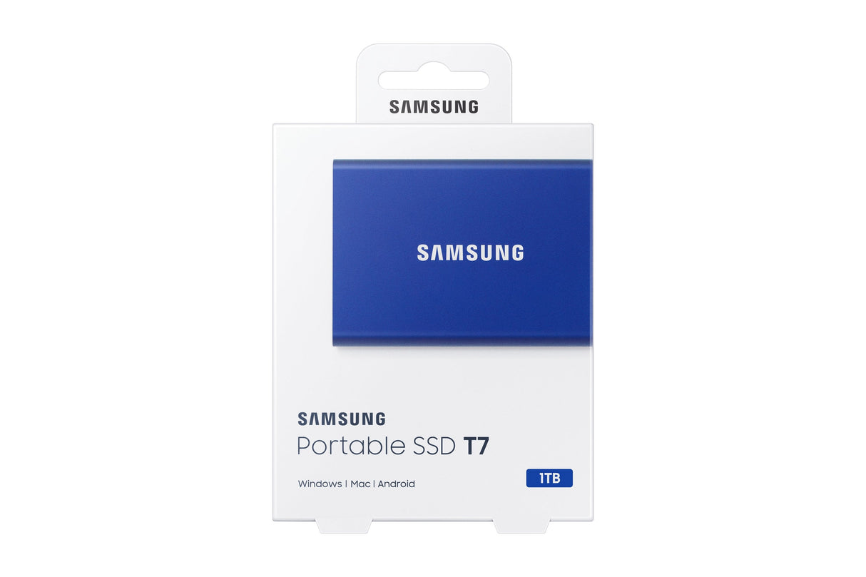 Disco Externo Ssd Samsung Portable T7 1tb Usb 3.2 Azul