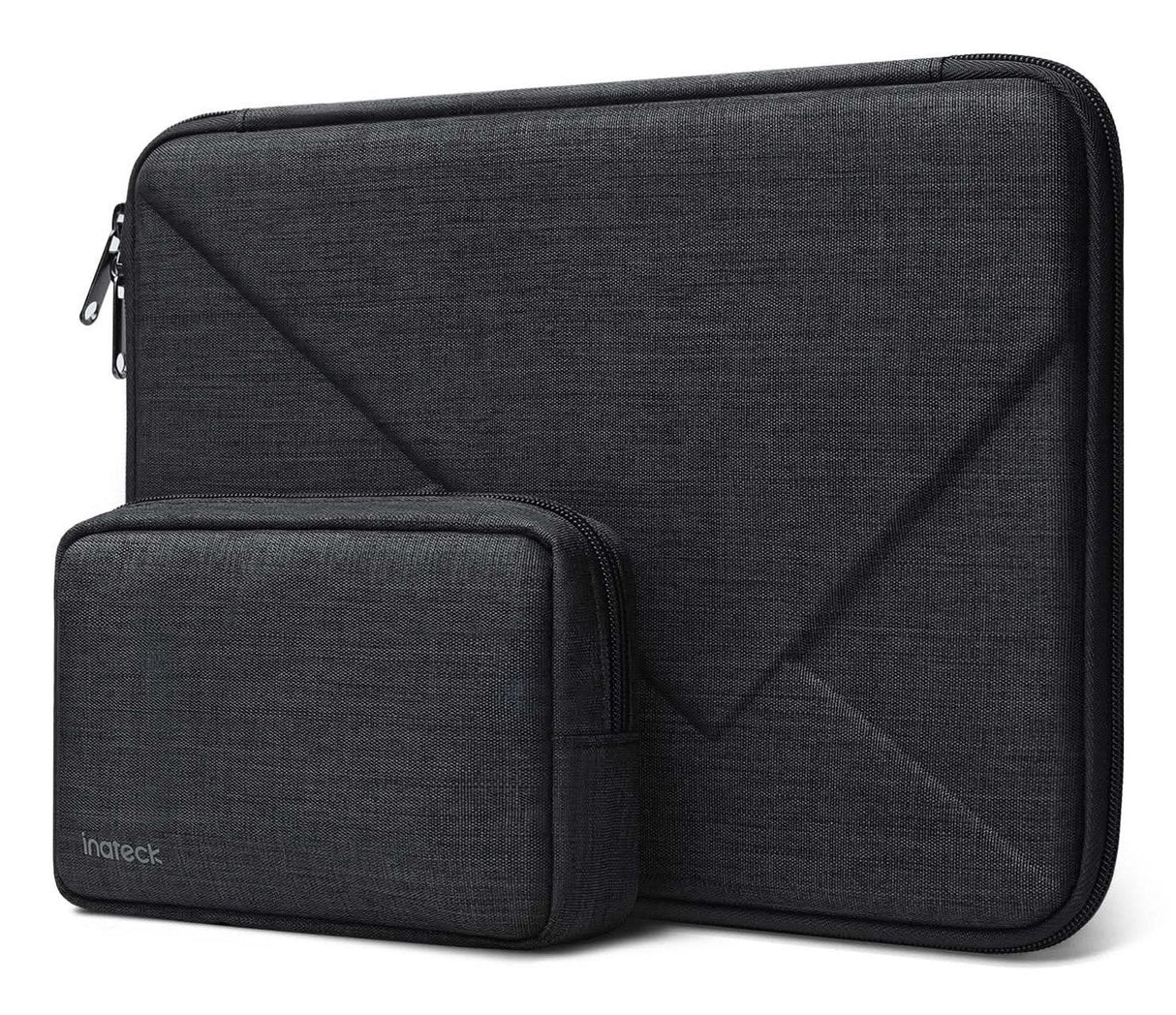 Funda Inateck 13 " Eva Portátil Compatible Con 13" Macbook Pro M2/M1 2022-2016,13" Macbook Air M3/M2/M1 2025-2018,Surface Pro 11/10/9/8/7/6/X/5/4/3,Xps13,Con Bolsillo Accesorio,Negro Gris