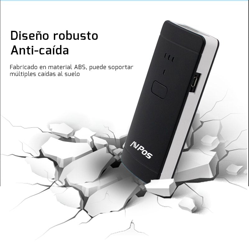 EAN 7427244626484 - AVPos AVP-BP200-2D lector de código de barras Lector de códigos de barras manos libres 1D/2D CMOS Negro, imagen 22
