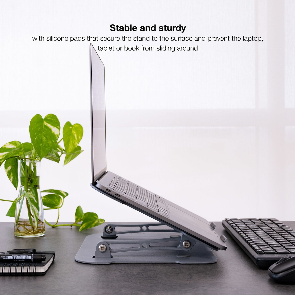 EAN 8433281012837 - TooQ TQLRS0012-AL-G soporte para ordenador portátil Soporte para ordenador portátil y tableta 43,9 cm (17 imagen 6