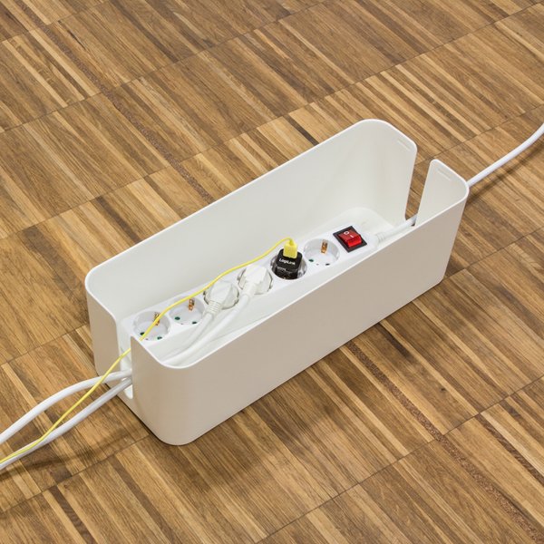 EAN 4052792067422 - LogiLink KAB0078 organizador de cables Universal Caja de cables Blanco 3 pieza(s) imagen 3