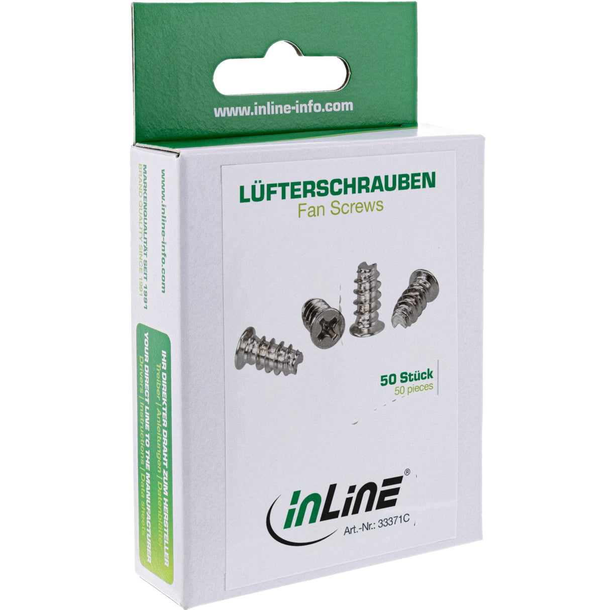 Tornillos De Ventilador Inline 5,0x10,0 Mm Plata 50 Uds.