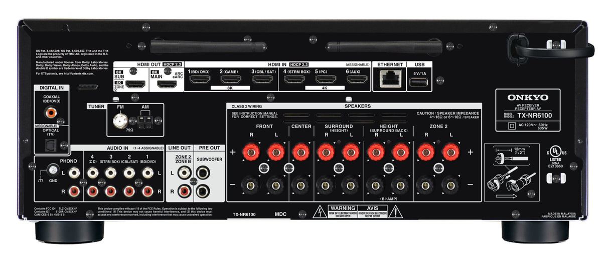 EAN 4573211159530 - ONKYO TX-NR6100 210 W 7.2 canales Envolvente 3D Negro imagen 5