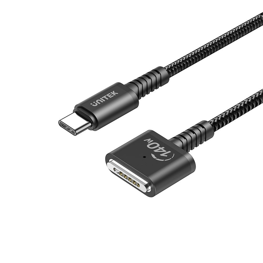 EAN 4894160050014 - UNITEK C14121BK-2M cable de transmisión Negro MagSafe 3 USB C imagen 1