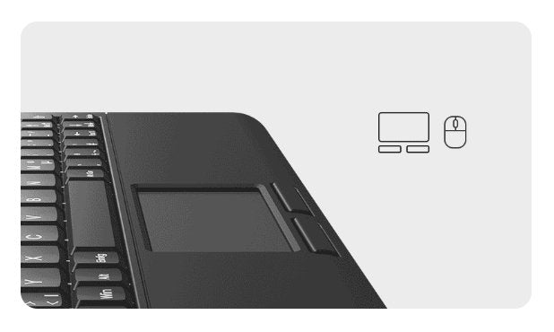 Keysonic Super-Mini-Tas Touchpad,B-Light,Bk, Ksk-3211elu(De)