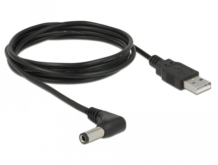 Delock Cable De Alimentacion Usb > Dc 5.5x2.5 90° M M 1.5m