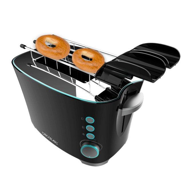 EAN 8435484021845 - Cecotec 02184 tostadora 7 2 rebanada(s) 650 W Negro, Acero inoxidable imagen 2