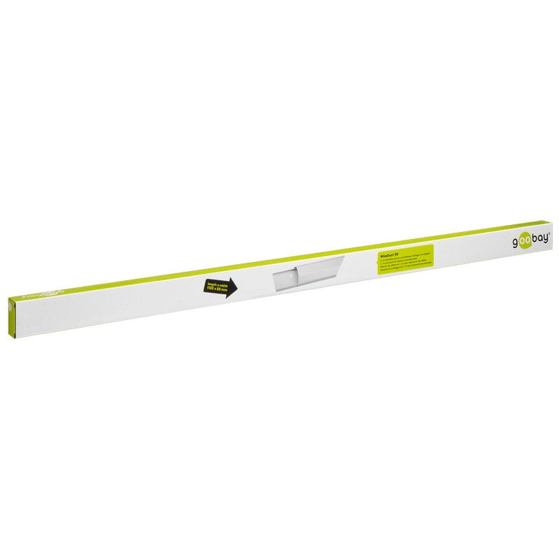 Canaleta De Aluminio Para Cables, Blanco, 110 X 5,0 X 2,6 Cm Goobay