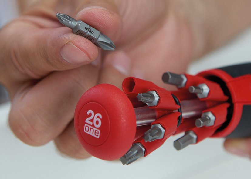 Wiha Porta Puntas Liftup 26 Una 13 Puntas Dobles