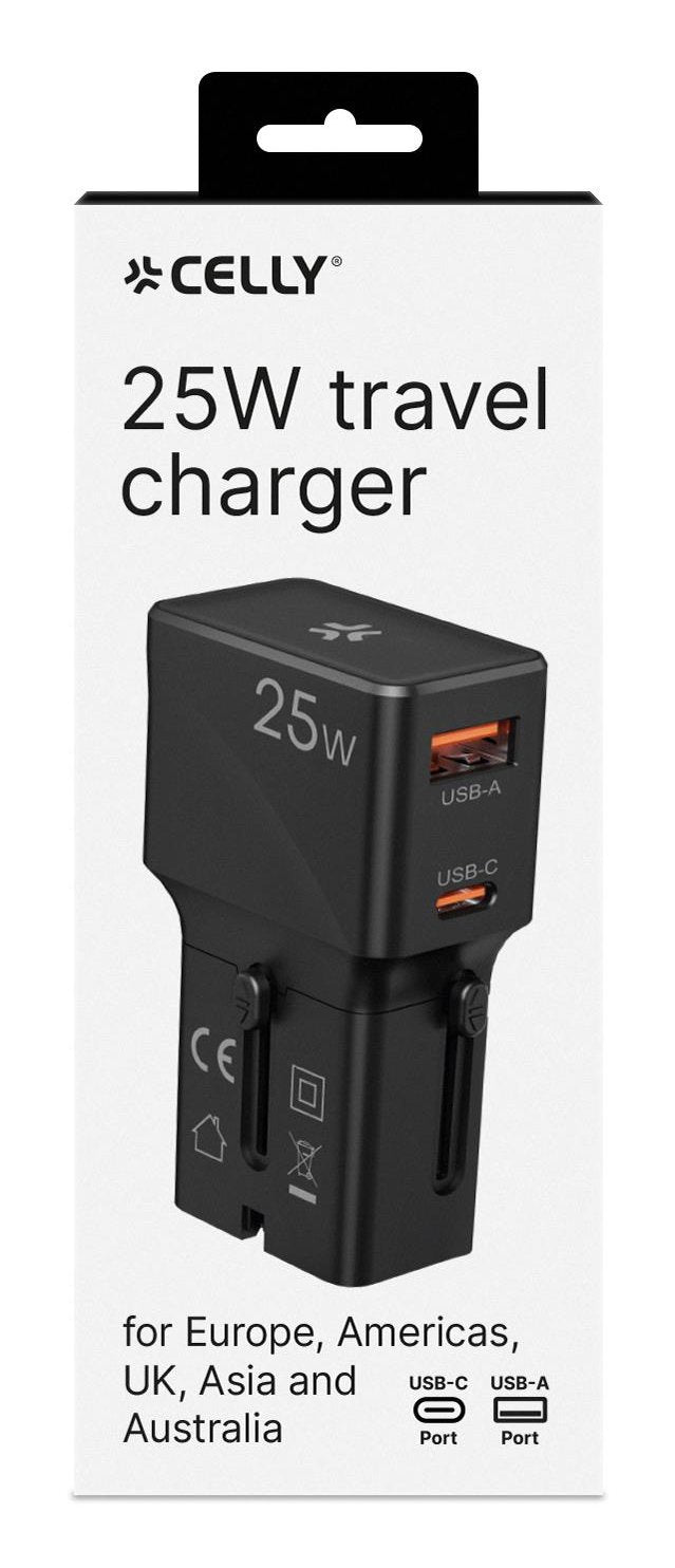 EAN 8021735224532 - Celly MULTIPLUGSL25W cargador de dispositivo móvil Auriculares, Smartphone, Tableta Negro Corriente alter imagen 6