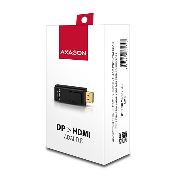 EAN 8595247902740 - Axagon RVD-HI adaptador de cable de vídeo DisplayPort HDMI Negro imagen 5