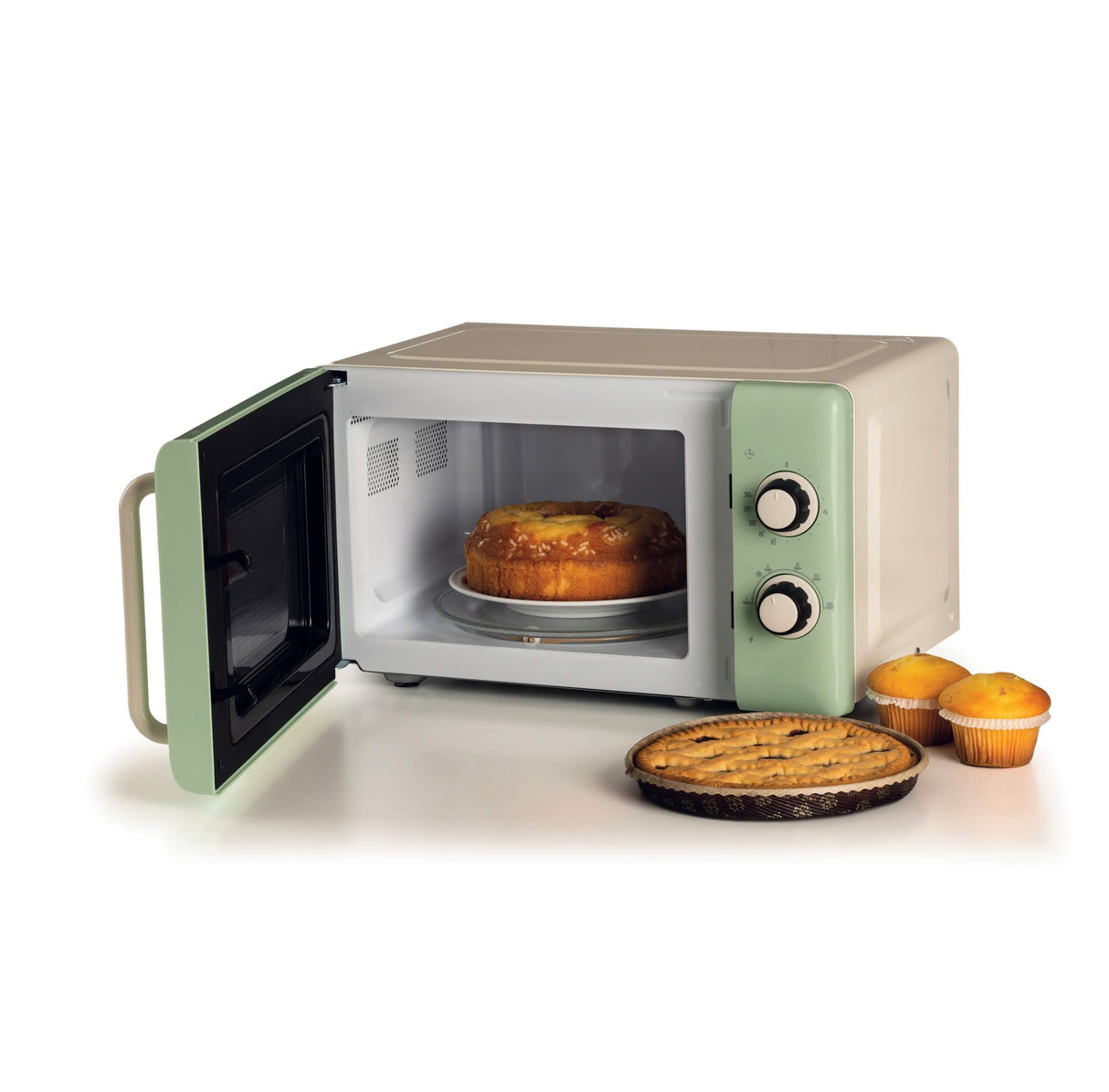 EAN 8003705124004 - Ariete Vintage Line 3960/04 Verde Solo microondas Encimera 20 L 800 W imagen 3