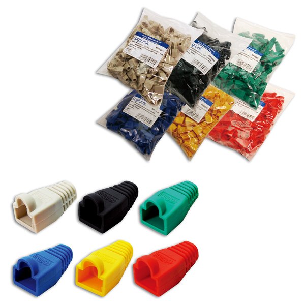 Logilink Fundas Para Rj45 8p8c Modular 100 Uds. Negro