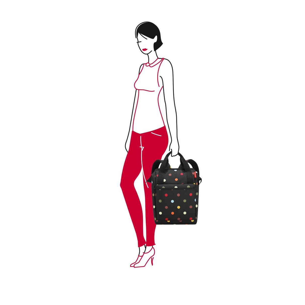 EAN 4012013704345 - Reisenthel allrounder R large Poliéster Negro Bolsa de hombro imagen 3