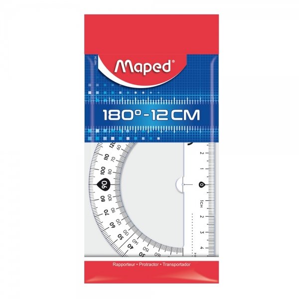 Maped Transportador 180º Base 12cm