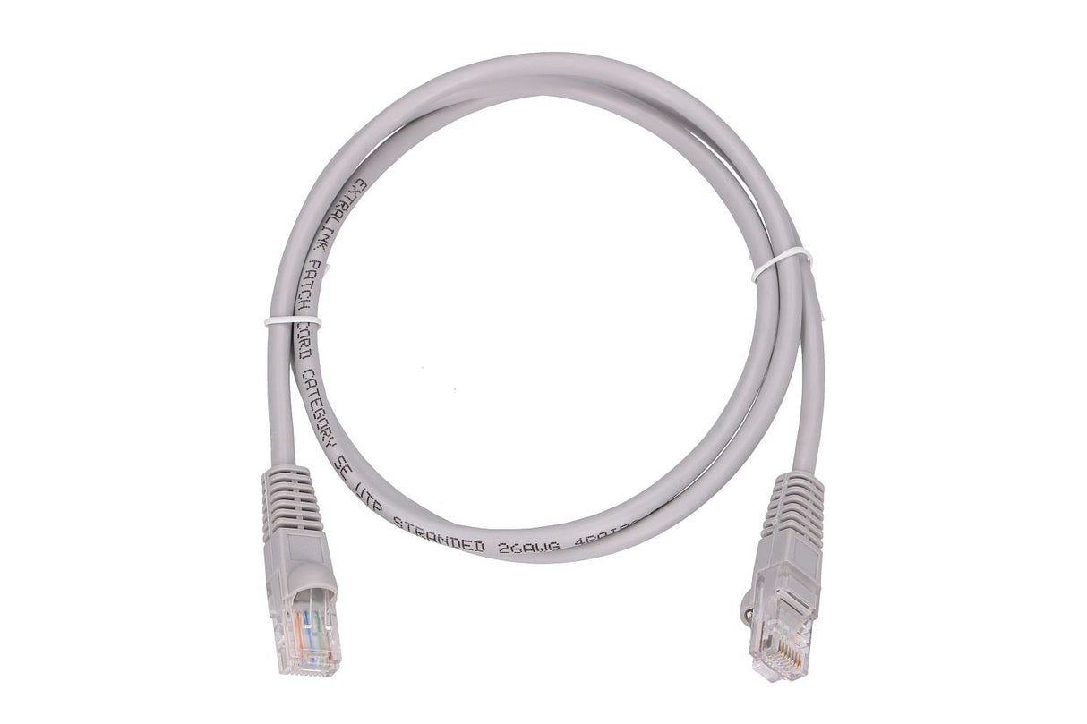 Extralink Kat.5e Utp 1m Lan Patchcord Cable De Cobre De Par Trenzado