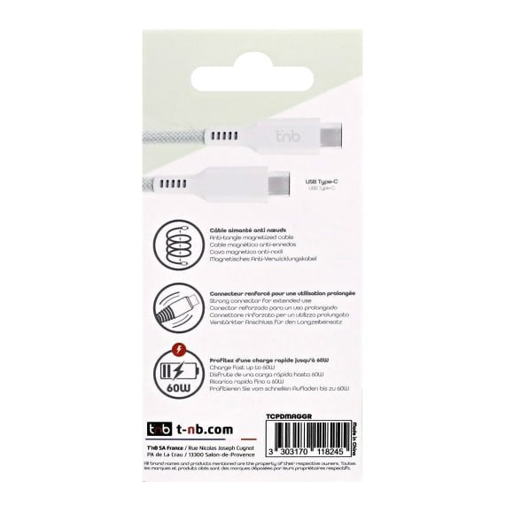 EAN 3303170118245 - T'nB TCPDMAGGR cable USB 1,5 m USB C Verde imagen 5