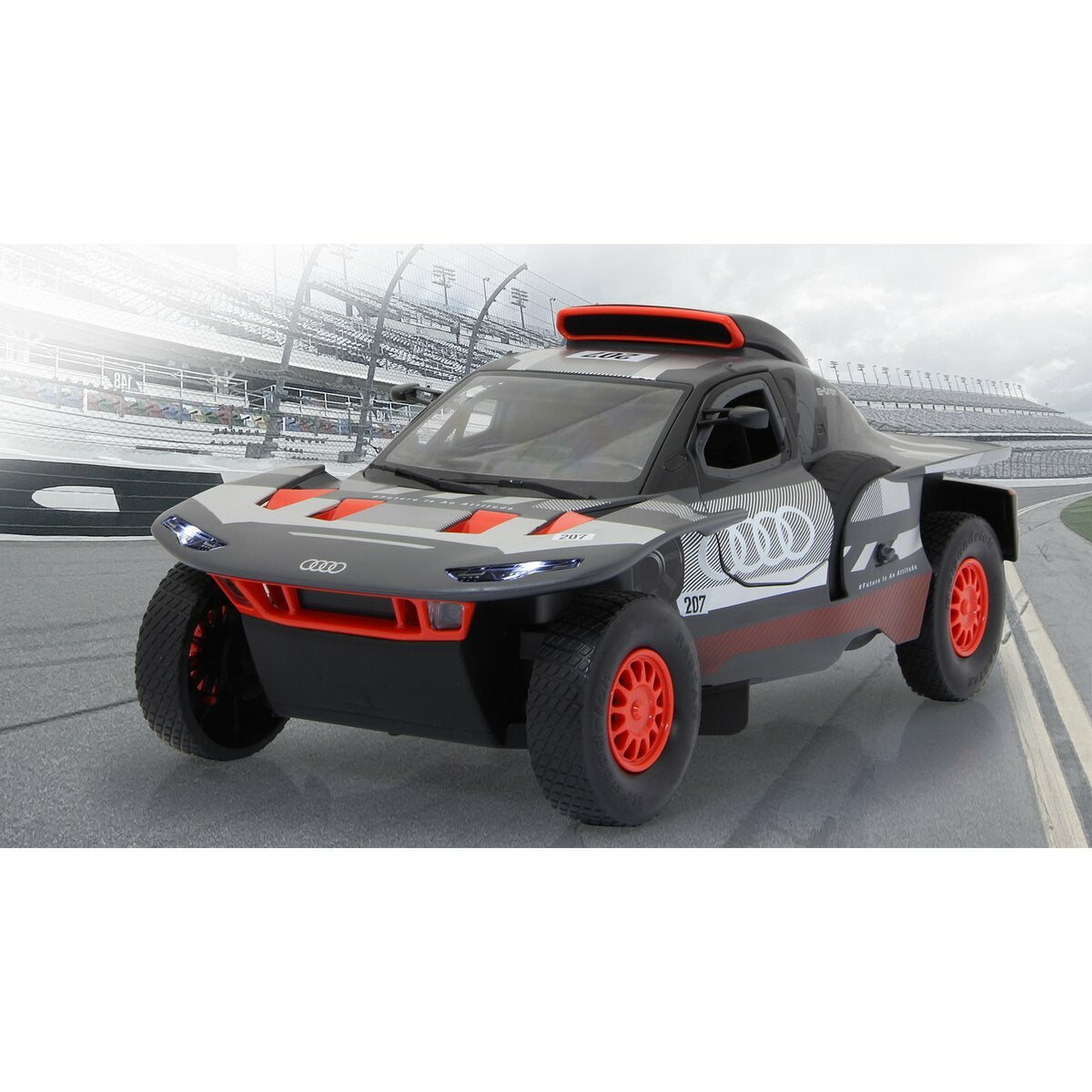 Audi Rs Q E-Tron E2 1:14 Grey 2,4ghz Manual Door